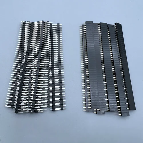 10 Uds 2,54mm 40 pines 1x40 fila única macho y hembra 2,54 cabezal de Pin rompible PCB JST tira de conector para Arduino Kit DIY