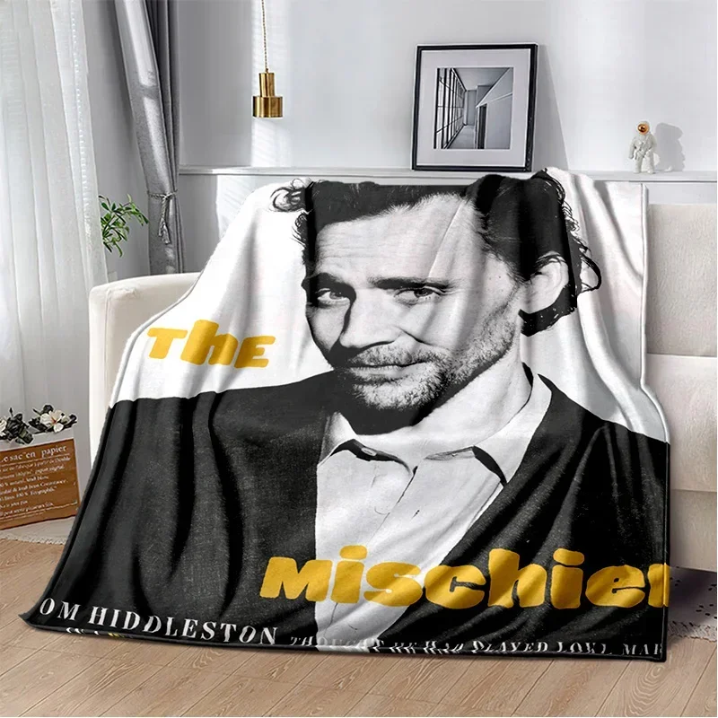 Tom Hiddleston Collage Plaid Actor Soft Plush Blanket,Flannel Blanket Throw Blanket for Living Room Bedroom Bed Sofa Picnic kids