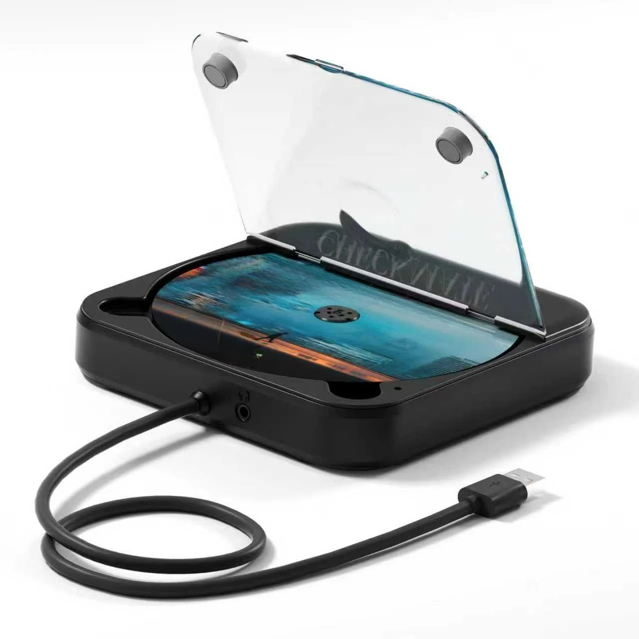 Car external CD player USB lossless connection HIFI multi-function car CD player