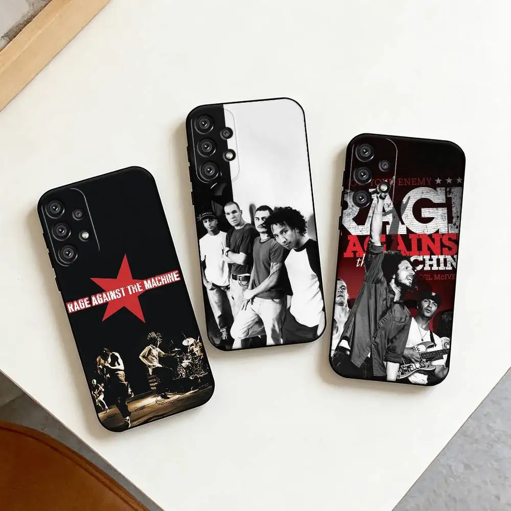Rage Against the Machine RATM Phone Case For Samsung S25,S24,S21,S22,S23,S30,Ultra,S20,Plus,Fe,Note,10,9,5G Black Cover