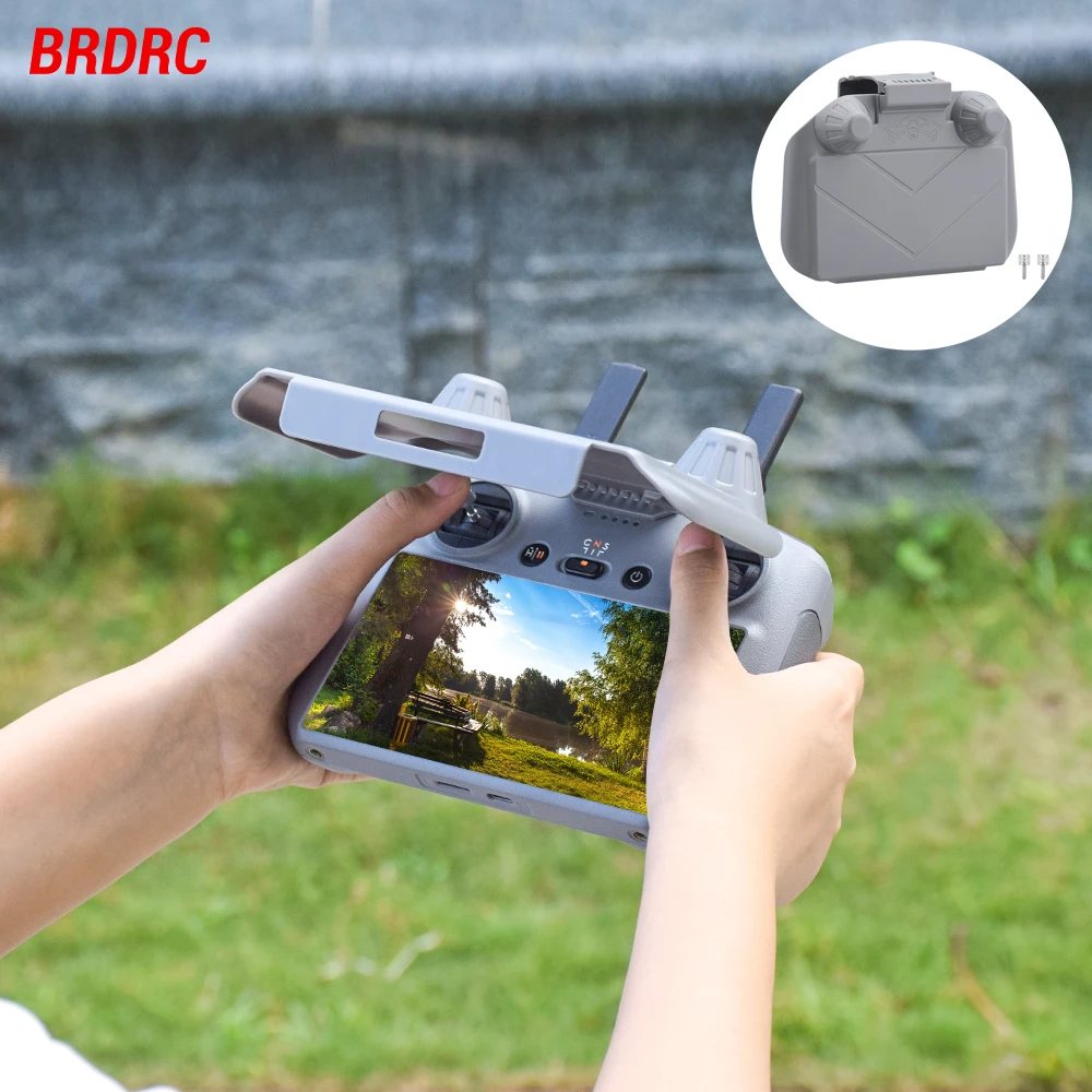 BRDRC RC 2 Sunshade for DJI Mini 4 Pro Remote Control Sun Hood Screen Protector Protection Cover Shell For Air 3 Drone Accessory