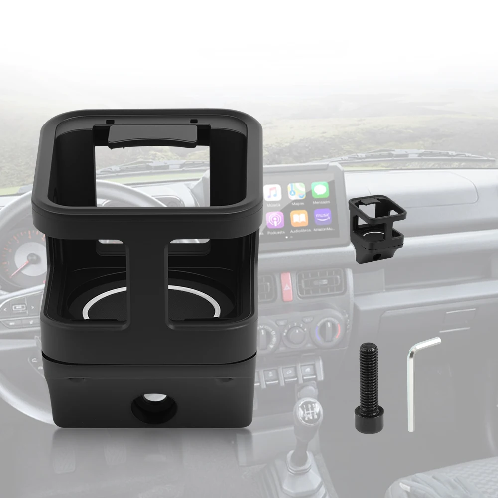 1PCS Car Water Cup Holder For Suzuki Jimny JB74 JB64 2019 2020 2021 2022 2023 2024 2025 ABS Cup Holder Mount