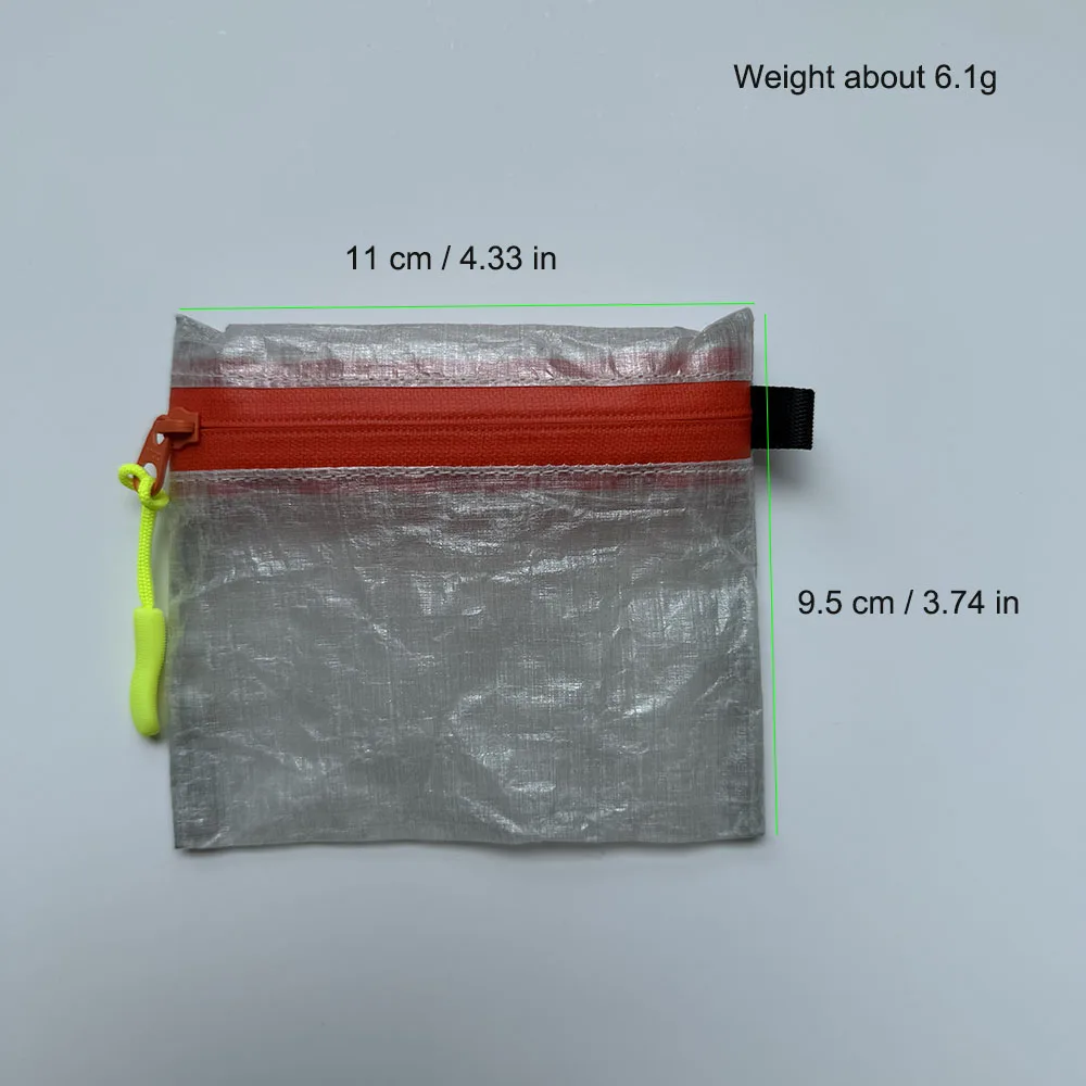 DCF Mini-Aufbewahrungstasche, ultraleicht, YKK-Reißverschlusstasche, Münzgeldbörse, Outdoor, Camping, Wandern, wasserdicht, Organizer-Sack für Kopfhörer