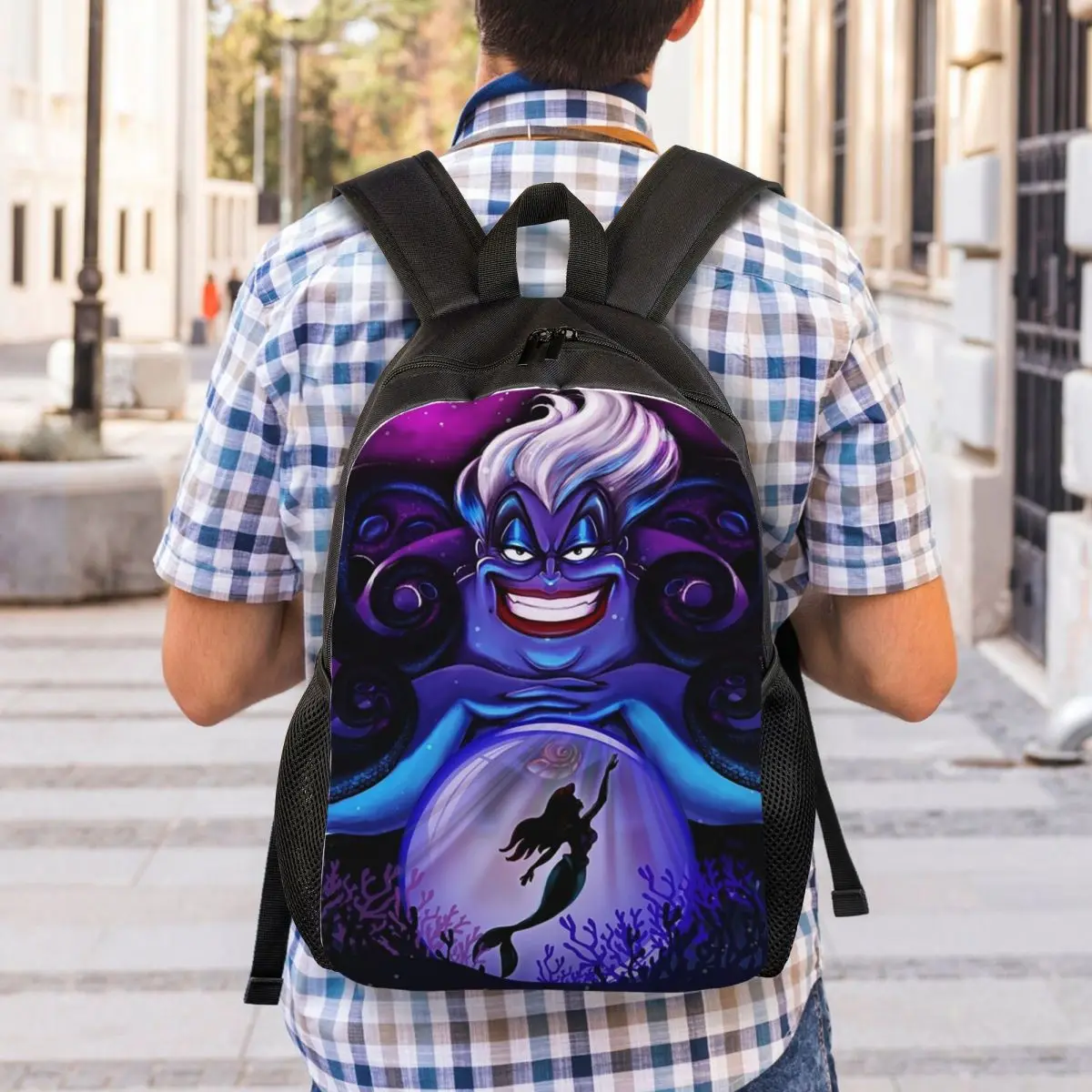 

Ursula The Witch Of The Seas Student Backpack School Bag Hiking Travel Daypack for Men Women Fashion Bookbag Shoulder Bags