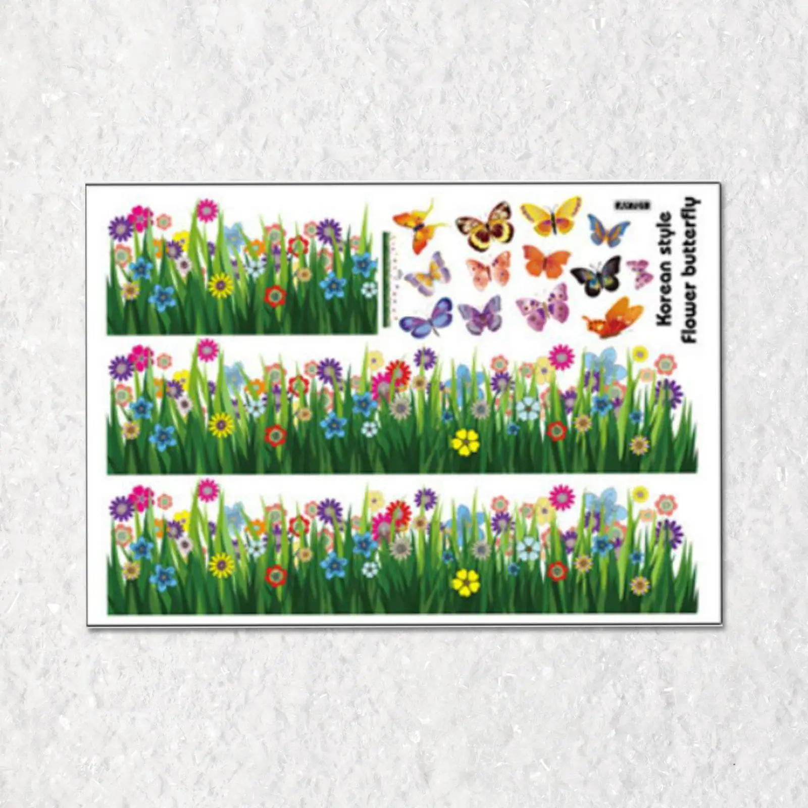 

Art Flower Wall Decal Removable Self Adhesive PVC Sticker for Bedroom Living Room Headboard