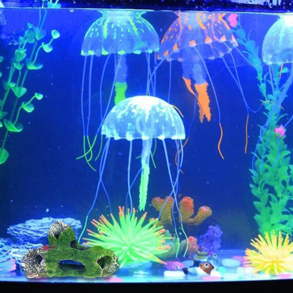 

1Pcs Aquarium Rockery Adornment Moss Cave Decor for Fish Tank Underwater Landscape Tree Root Resin Ornament Aquarium Decorations