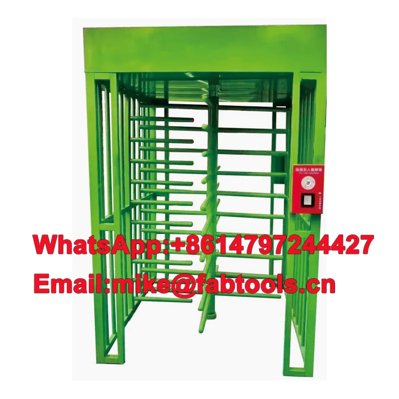 

Intelligent sensing barrier door Safety entrance and exit gate Stainless steel full-height revolving door