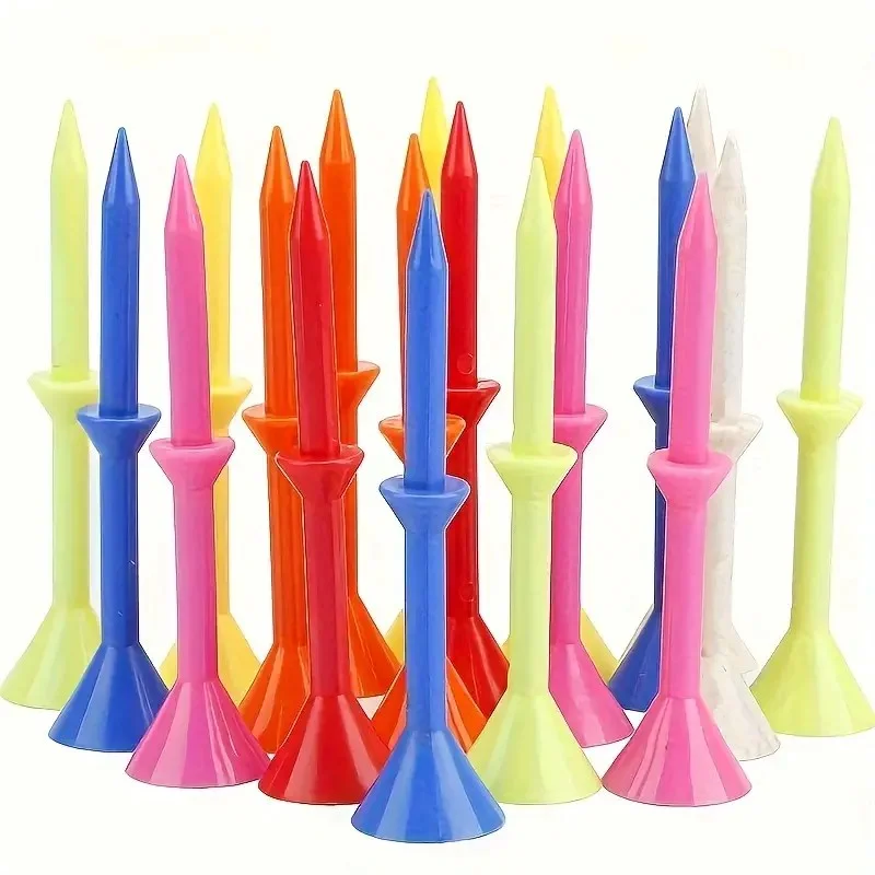 50 قطعة كأس نبيذ الجولف أوتاد كرات بلاستيكية متعددة الألوان للرياضة حجم 83 مللي متر جولف ألوان مختلفة جولف كأس للنبيذ الوتد #4