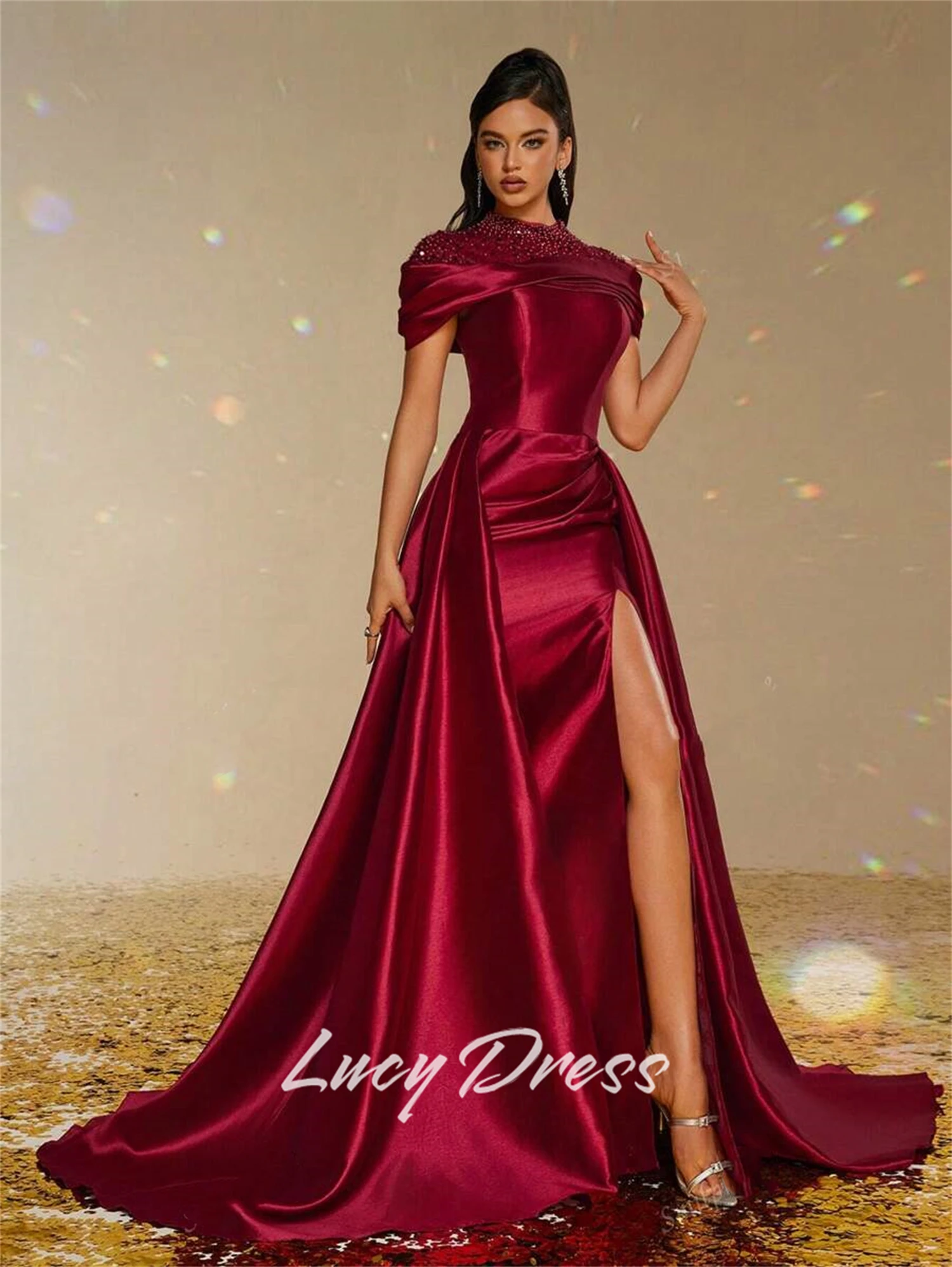 Lucy Aangepaste feestjurk Sharon Happy Avondjurken Vrouw Elegante jurk voor speciale gelegenheden Zomerjurken 2025, Galajurk Prom