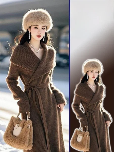 

plus Size Ele Knitted Dr Korean Sle Unique Personali High Waist Long Skirt for Women Spring New Sle Ci Commute