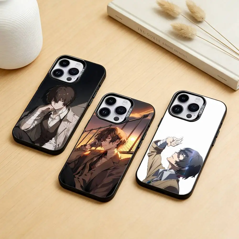

anime B-bungo stray D-dogs dazai osamu Phone Case For iPhone 17,16,15,14,13,12,11,Pro Max,Plus Candy Silver Cover