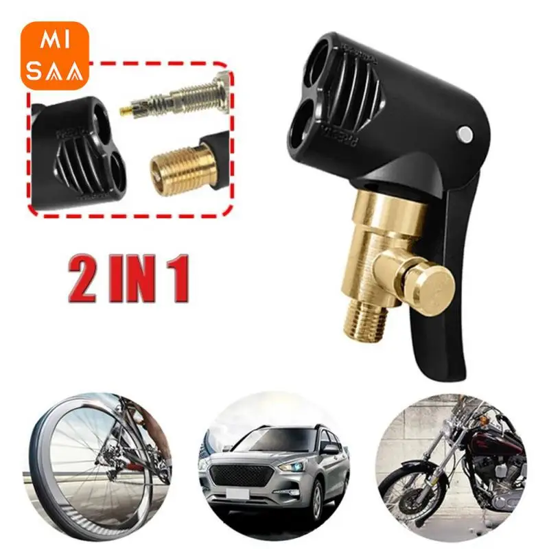 Air Pump Connector Portable Durable Easy To Use Durable Material For Car Tires Car Accessories Lip- Adapter Universal