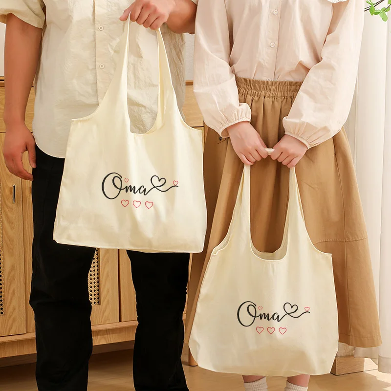 

2026 New Oma Handbag Environmentally Friendly Reusable Large-capacity Single-shoulder Bag Grandma Gift, Gift for Grandma