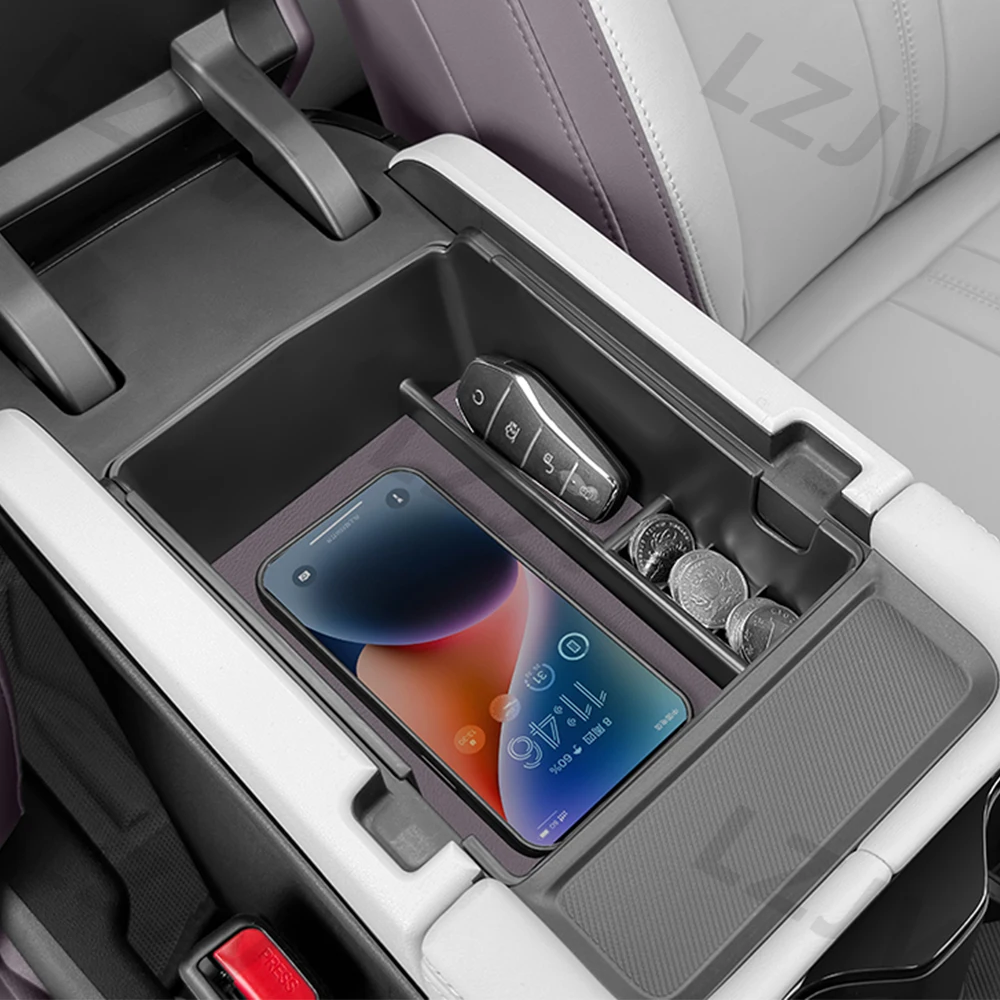 New For 2023-2025 BYD Song Plus S3 DM-i EV Central Armrest Storage Box Intelligent Driving Version Storage And Organizing Box AB