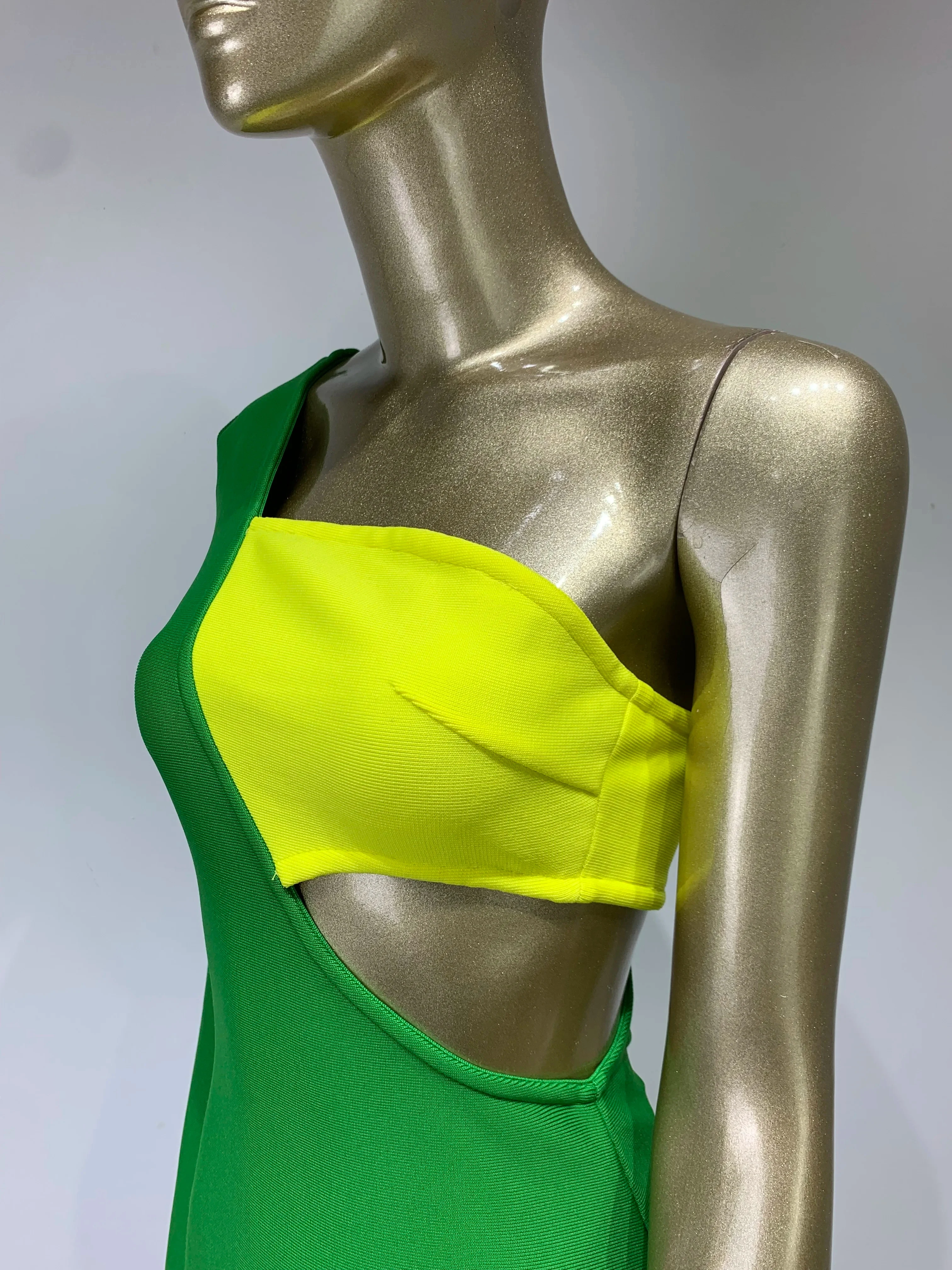 女性のストライプドレス,シングルスリーブ,パッチワーク,グリーン,タイト,エレガント,イブニング,クラブ,パーティー,セクシー,夏,2024