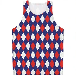 Fashion Mens Designer Harajuku Pattern Stripe Printing Tank Top Summer Sleeveless Underwaist Street Fitness Gym Tops Singlet 6XL