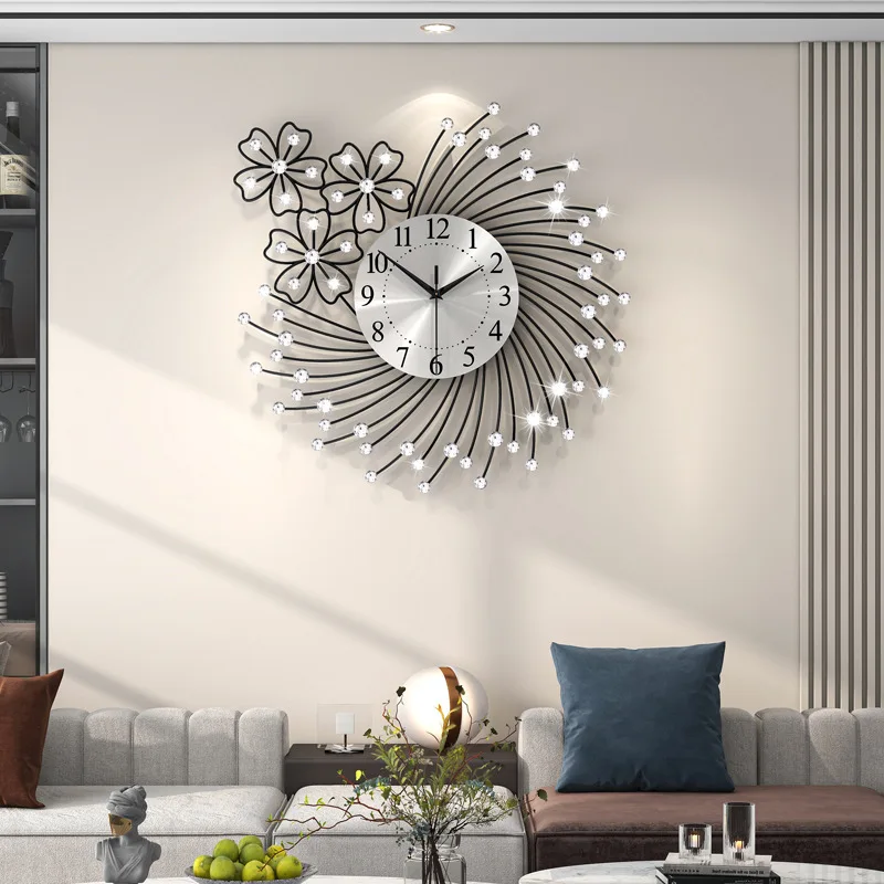 Hotel Digital Wall Clock Living Room Creativity Wall Clocks Design Decorations Modern Clocks Interior Large Silent Timepiece