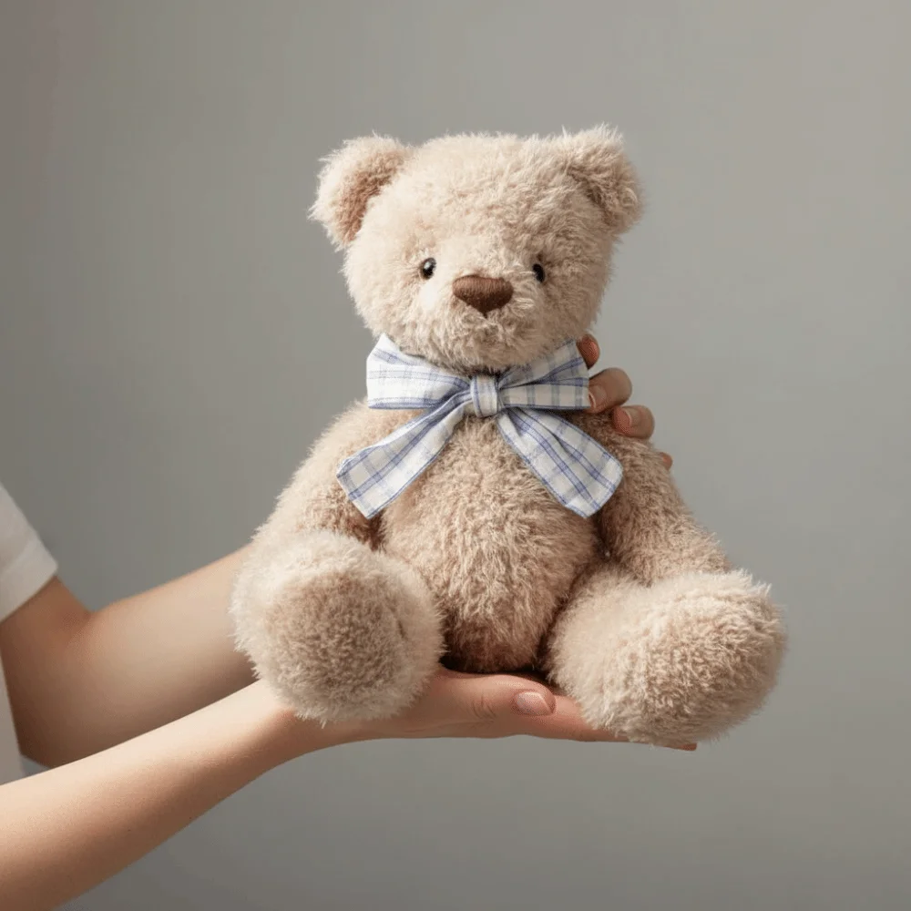 

Soft Bear Plush Toy Cute Fluffy Sweater Bear Soft Stuffed Animal Brown Children Gits Stuffed Animal Toy Birthday Gift