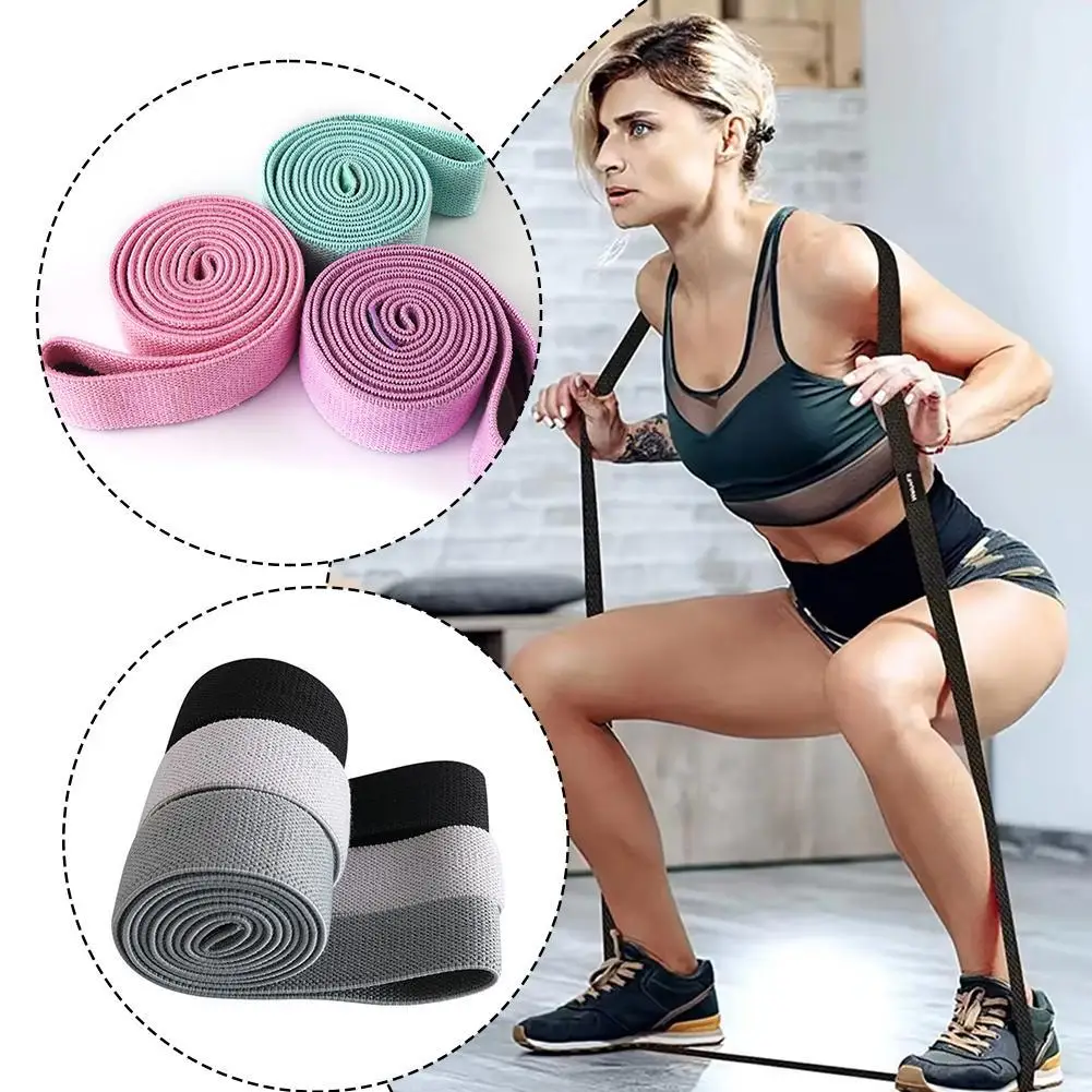 200*3CM Long Resistance Yoga Squat With Slimming Bodybuilding Buttock Circle Elastic Band Pull-up Auxiliary Tension Band