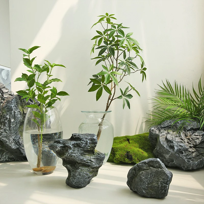 Simulation of FRP Stone Decoration Indoor Stone Landscaping Courtyard Garden Decorative Rock Rockery Landscape Fake  Decoracion