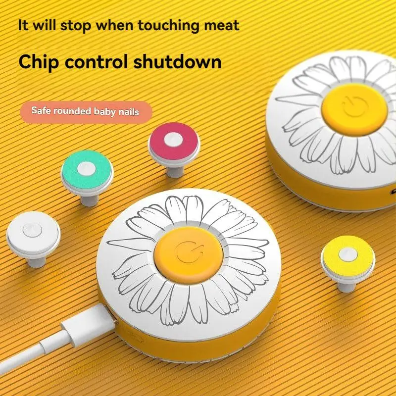 

Электрический триммер для ногтей для детей и взрослых — перезаряжаемая USB-шлифовальная машина для ногтей для безопасного и простого ухода за ногтями, включает зарядный кабель