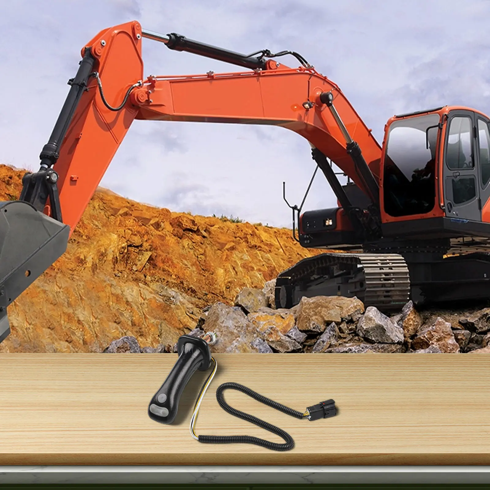 

Ручка джойстика экскаватора, 3 кнопки для DX225, DH2259, для DH3009DH DXFor 150 215 300 3709C, запасная часть