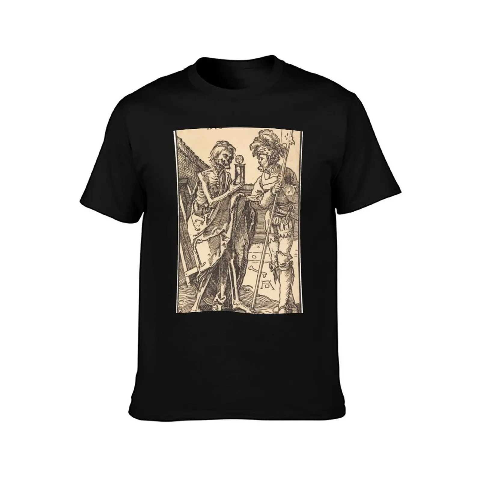 Albrecht Dürer or Durer Death and the Lansquenet T-Shirt Summer Casual Cotton Tee Oversized Streetwear Tops Unisex Men Women