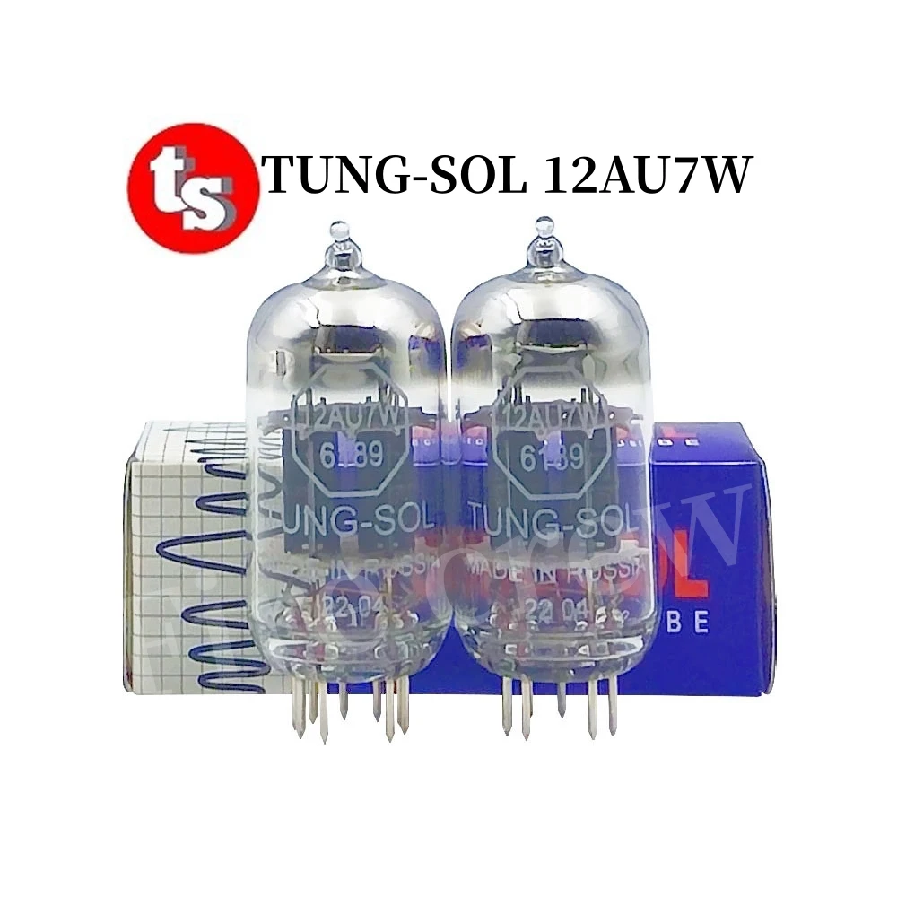 TUNG-SOL Vacuum Tube 12AU7W 6189 Replace ECC82 12AU7 B749 ECC802 E82CC 5814 B329 HIFI Audio Valve Electron Tube Amp Matched Quad