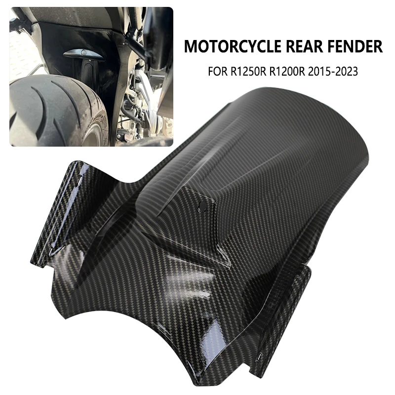 Carbon Black Rear Mudguard Fender For BMW R1200R R1200RS LC R1250R 2015 2016 2017 2018 2019 2020 2021 2022 2023 Motorcycle