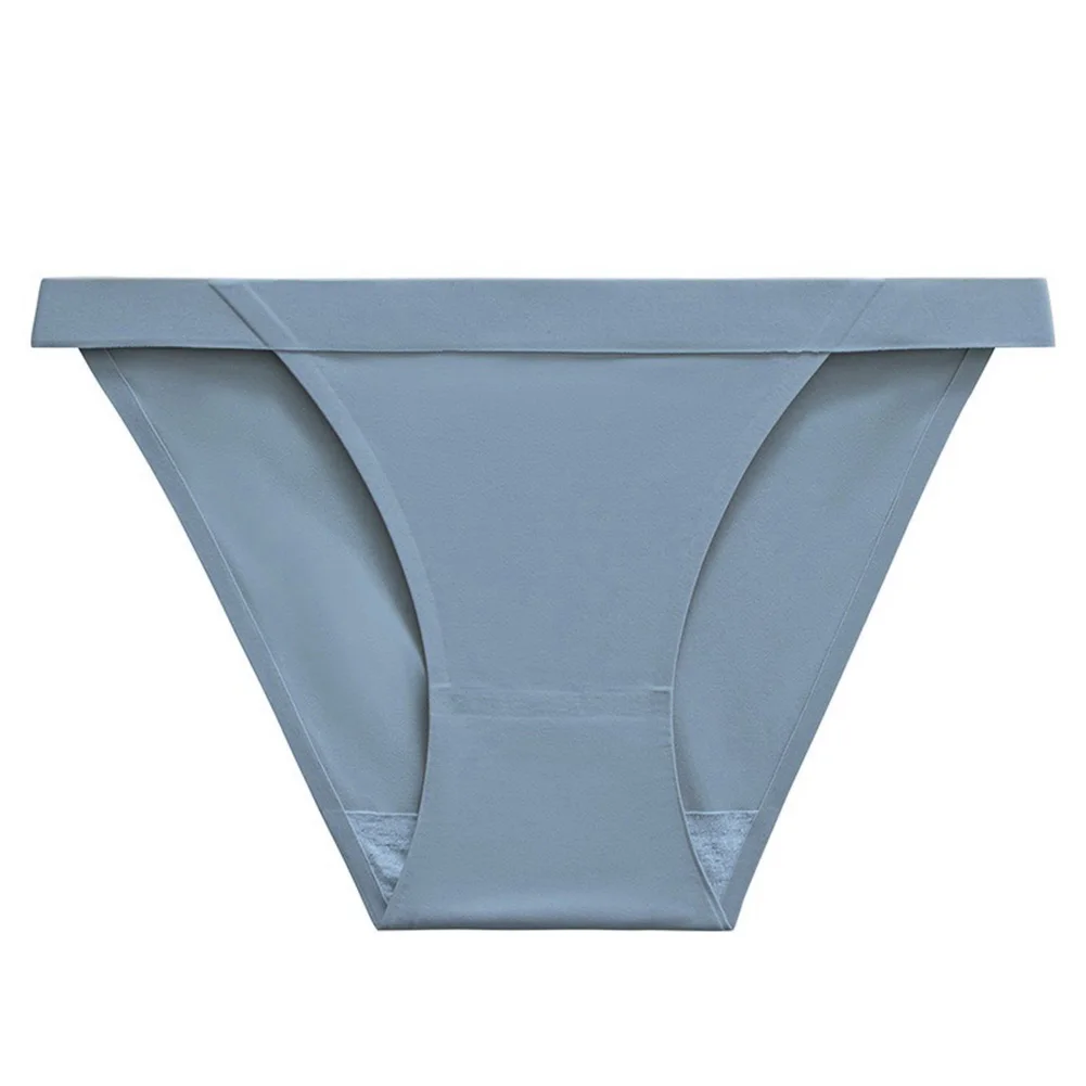 Low Waist Ice Silk Sexy Comfortable Breathable Cotton Triangle Panties Women