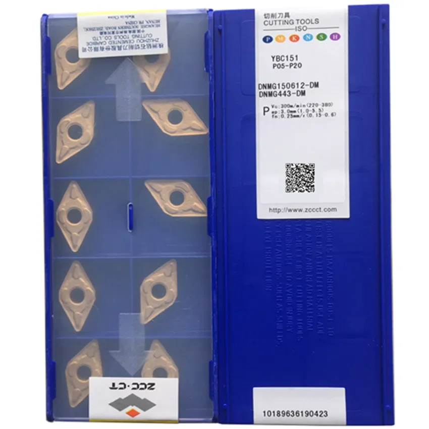

DNMG150604-DM YBC151/DNMG150608-DM YBC151/DNMG150612-DM YBC151 DNMG441 DNMG442 DNMG443 ZCC.CT CNC carbide inserts 10pcs/box
