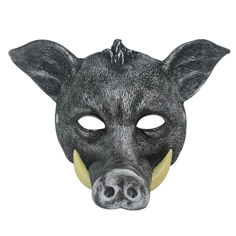 

Funny Wolf Halloween Werewolf Mask Husky Cosplay Tiger EVA Mask Elastic Strapy Party Props Animal Half Face Mask Unisex