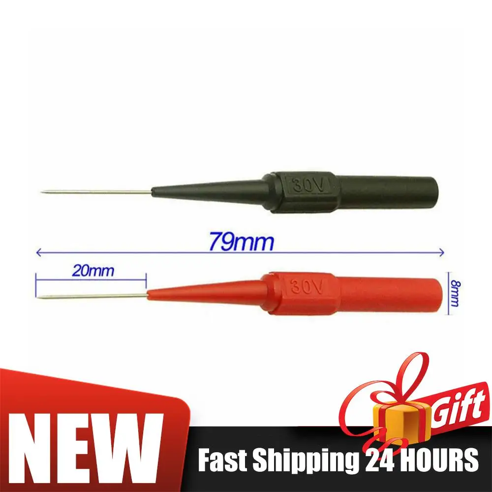 0.7MM Insulation Piercing Needle Non-destructive 10pcs Multimeter Test Probes Multimeter Test Probes Measuring Device Car Tool