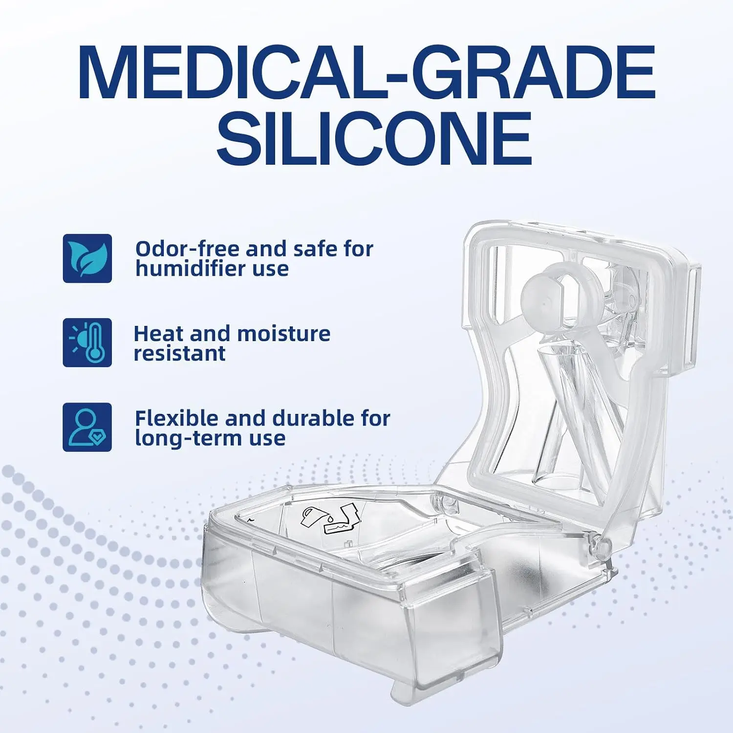 Ersatzdichtung für AirSense 10 und AirCurve10 Wasserbehälter, Silikondichtung für HumidAir Standard-Schlauch, geeignet für Air10 Devi – Detail 4