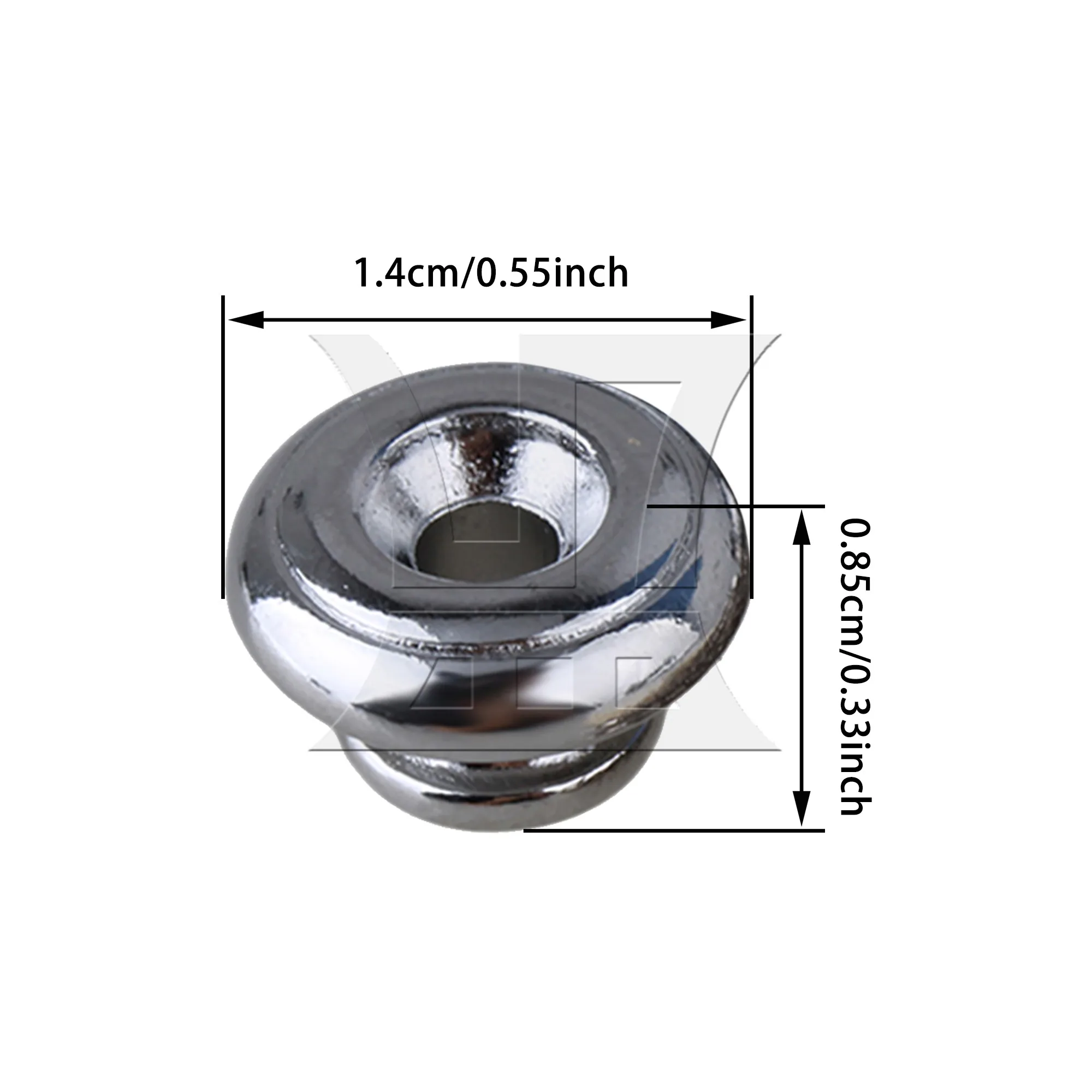 

YIBUY 100x BQLZR Хромированные кнопки-грибки для гитарного ремня, для замены на гитаре