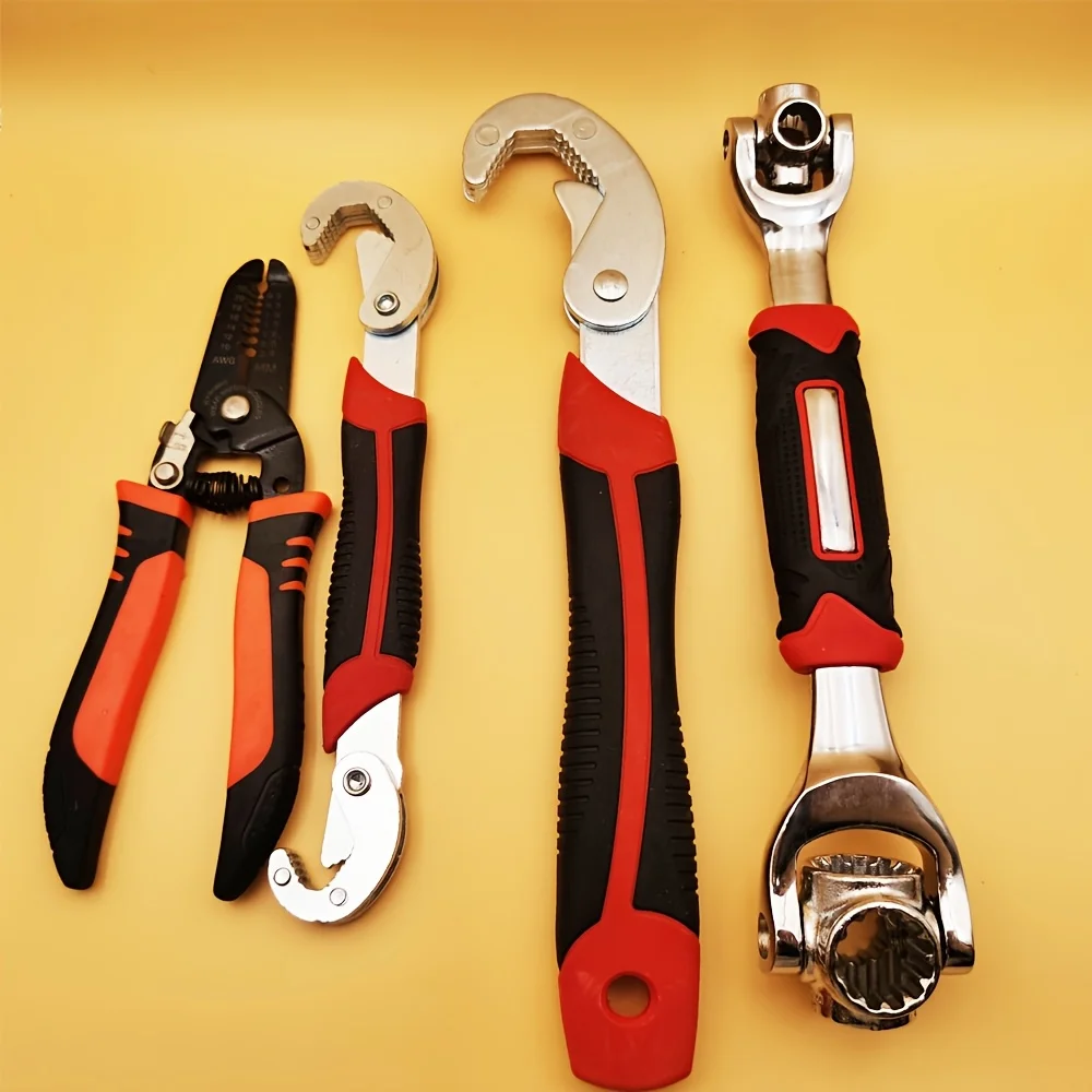 

Универсальный набор инструментов для ремонта 48 в 1: вращающийся ключ, регулируемый ключ, инструмент для зачистки проводов, многофункциональный набор для дома и авторемонта