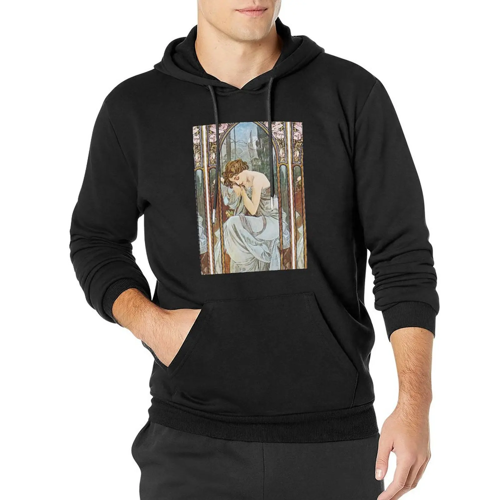 

Alphonse Mucha - Nocturnal Slumber Pullover Hoodie men's sweat-shirt hoody