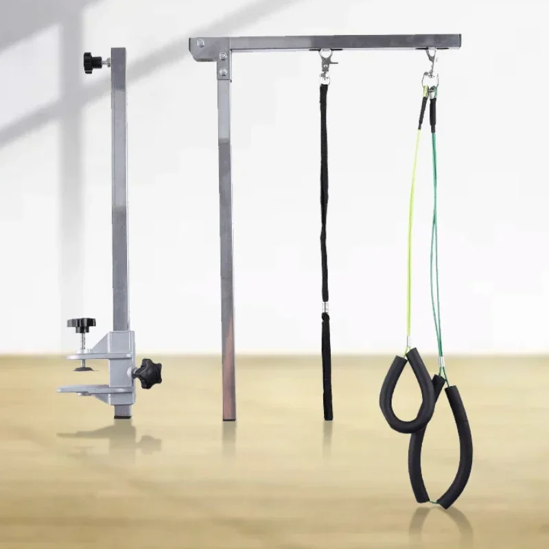 Dog Grooming Bracket with Clamp Dog Grooming Loop Noose Foldable Pet Grooming Arm Support for Bath Desk Pet Items 강아지미용