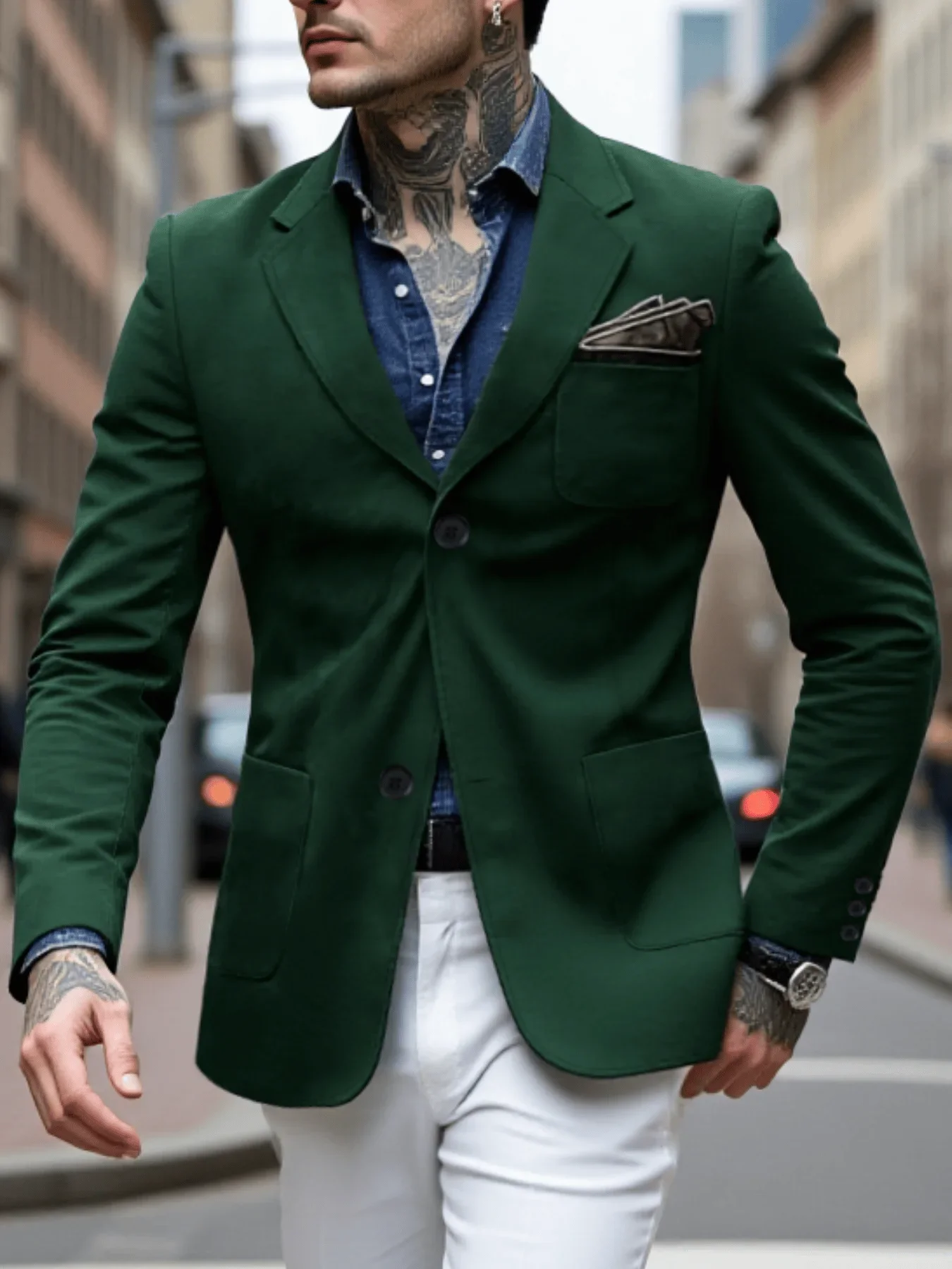 

New Casual Blazer For Spring Lightweight Breathable For Outdoor Commute Multi-Occasion Wear With Urban Fashion Style Streetwear