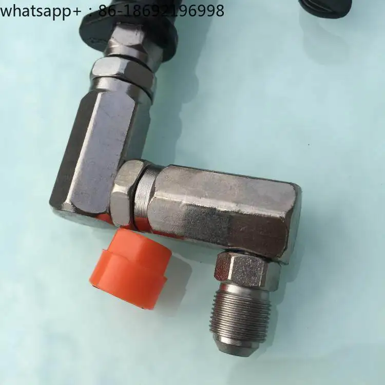 High Pressure Pneumatic Butter Machine Pedal Gun Nozzle Straight Handle Universal Gun Head 14 * 1 Filament