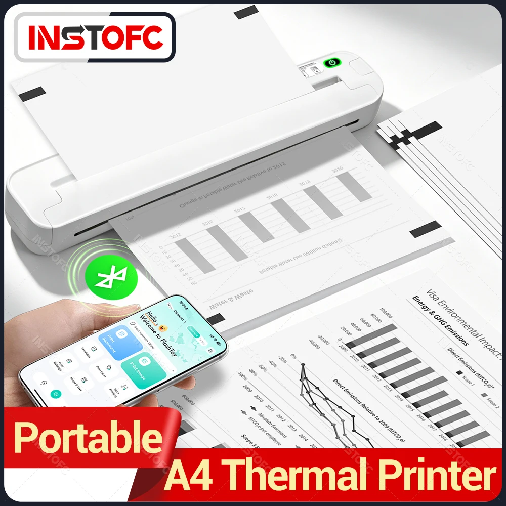 A4 Portable Thermal Printer Mi - đánh giá và giá Home Office Travel Document