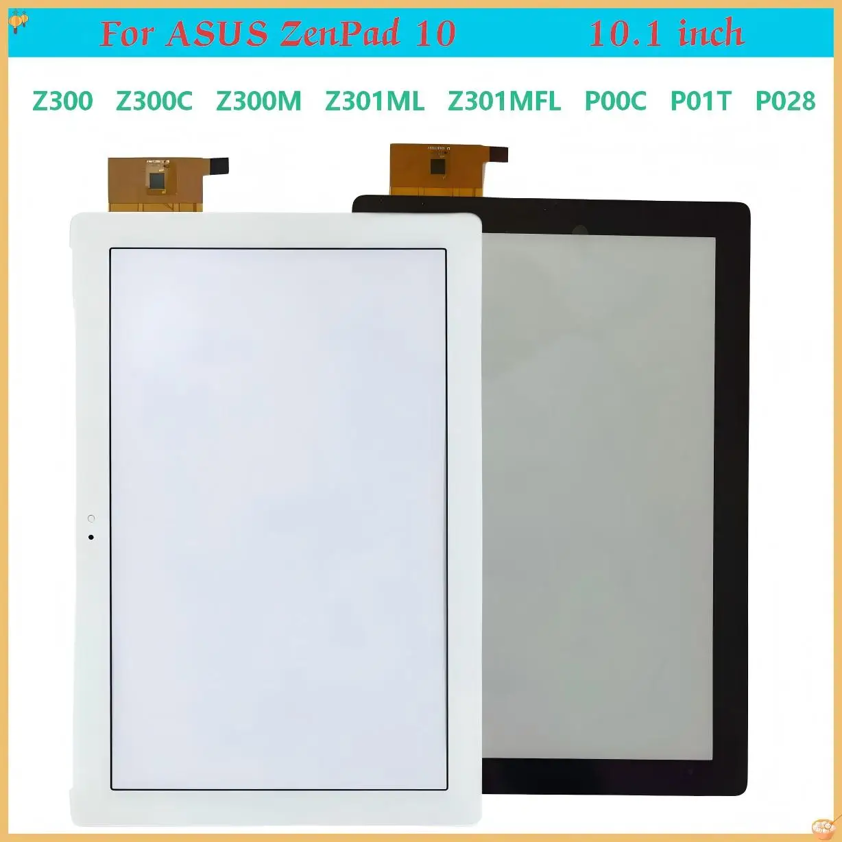 A+ For Asus ZenPad 10 Z300 Z300M P00C Z301ML Z301MFL Z300C P028 P01T Touch Screen + OCA LCD Front Glass Panel Replacement
