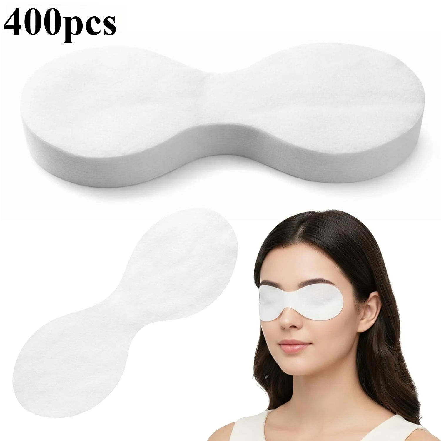 400pcs Disposable Eye Masks Eye Care, Spa Clean Eye Makeup, Facial Care Beauty, Skincare Spa, Home Beauty Wet Compress