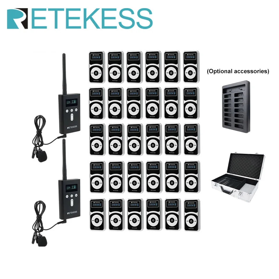 Retekess T130P Tour Guide Wireless Audio System Whisper Radio Guide For Church Translation Conference Training Factory Visit