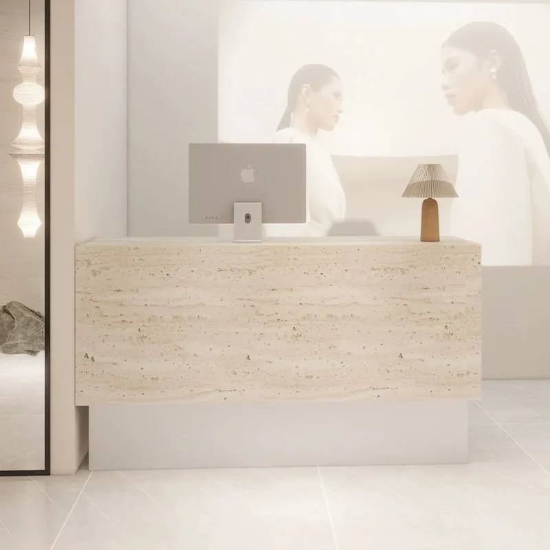 Clothing store bar checkout page store small bar imitation travertine complete barber shop front desk women's clothing store Nak