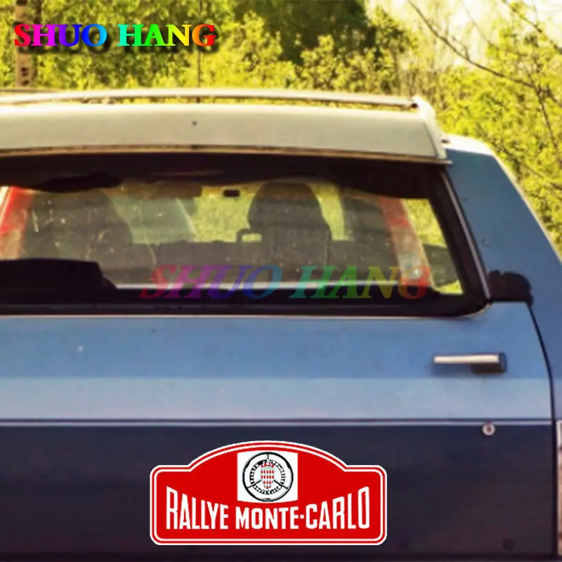 البلاك رالي مونتي كارلو ملصقات دراجة نارية سباق الكمبيوتر المحمول خوذة التمهيد تصفح نافذة السيارة التخييم الوفير الزلاجات شارات الفينيل #2