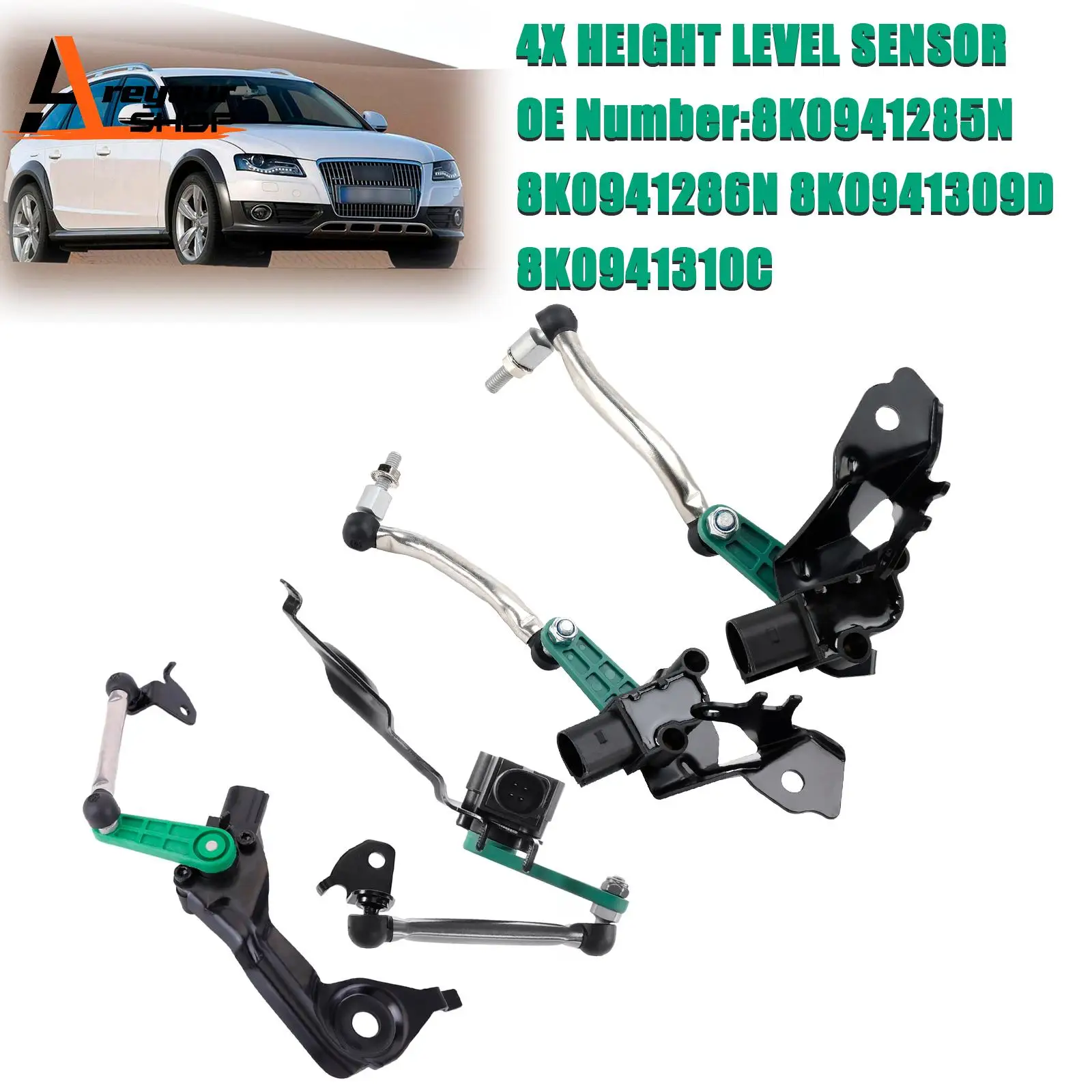 

4x датчик высоты подвески спереди и сзади слева и справа для Audi A4 A5 2007-2015 гг.