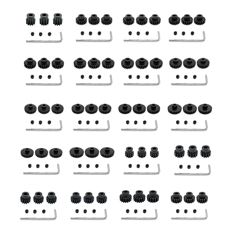 

Автомобильная шестерня с дистанционным управлением, модуль M1.5, внутреннее отверстие 8,0, хромированная сталь 11-30T, моторная шестерня, 3 комплекта, включая прибор M5