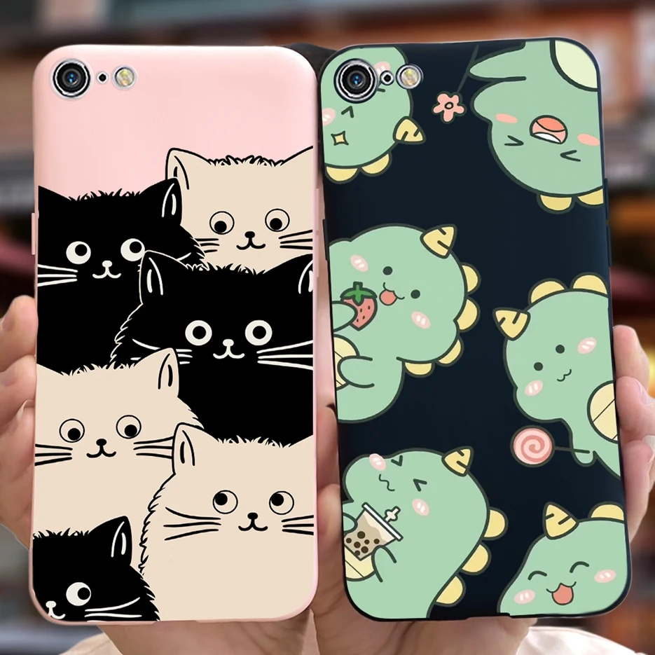 For Apple iPhone SE 2020 Case Cute Dinosaur Cartoon Cover Soft Silicone Phone Case For iPhone SE 2022 iPhoneSE 2020 Fundas Coque
