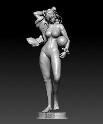 1/24 75mm 1/18 100mm Resin Model Kits Volleybal Girl Figure Sculpture Unpainted No Color RW-854